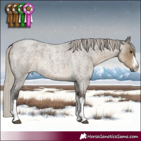 Horse Color:White Spotted Silver Smoky Grullo Roan Brindle 