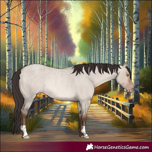 Horse Color:Sable Champagne Roan Dun Rabicano 