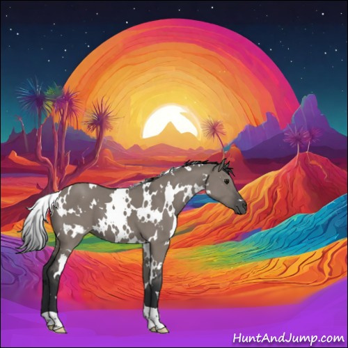 Horse Color:White Spotted Grullo 