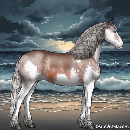 Horse Color:Silver Brown Sabino Splash Rabicano 