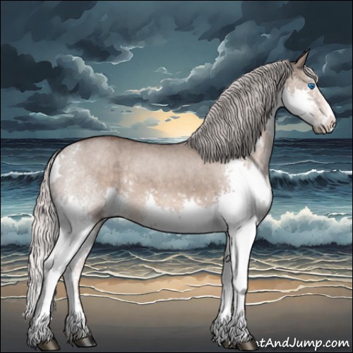 Horse Color:Silver Brown Roan Dun Splash Rabicano 