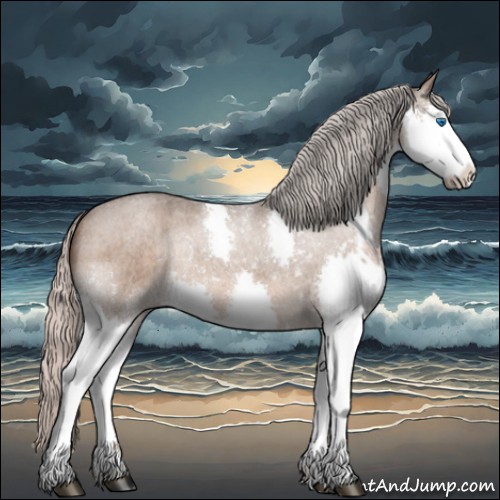 Horse Color:Silver Brown Roan Dun Splash Rabicano 