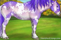 Horse Color:Watercolor White Spotted Liver Red Onyx
