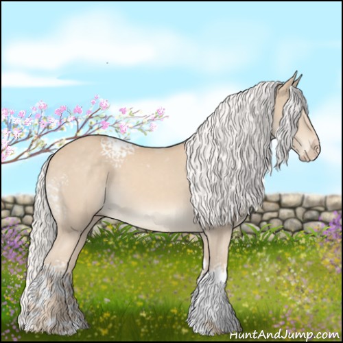 Horse Color:White Spotted Silver Perlino Tobiano Rabicano 