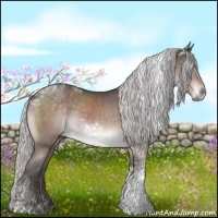 Horse Color:Platinum White Spotted Silver Brown Tobiano Rabicano 