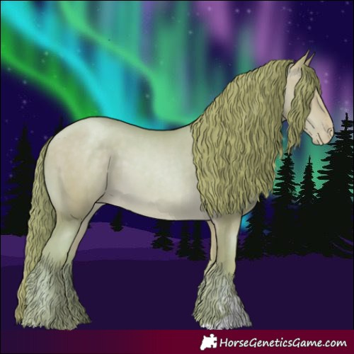 Horse Color:Watercolor Buckskin Pearl Sabino 
