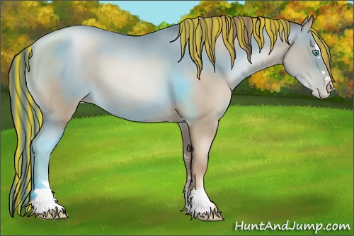 Horse Color:Painted Smoky Black Pearl Sabino 