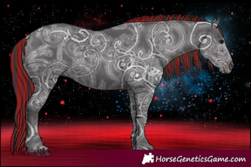 Horse Color:Painted Smoky Black Ice 