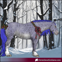 Horse Color:Watercolor Classic Champagne Ice Tobiano Rabicano 