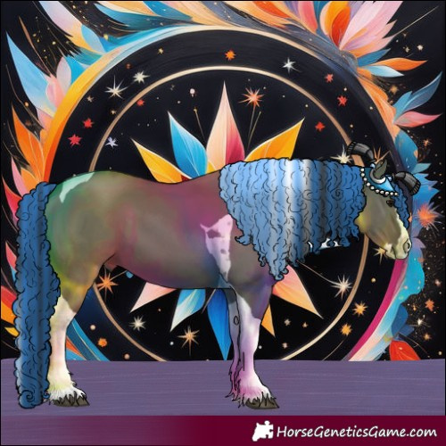 Horse Color:Painted Grullo Splash Tobiano