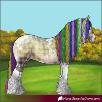 Horse Color:Painted Plaid  Brown Ice Onyx Tobiano 