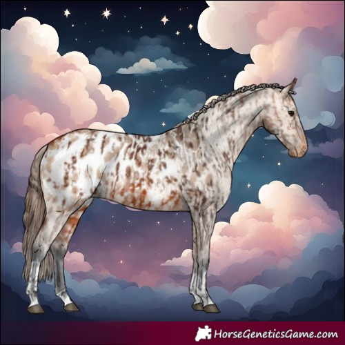 Horse Color:Bay Near Leopard  and Bay Dun Near Leopard 