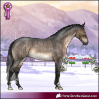 Horse Color:Gray Brown Roan Dun Mushroom Sabino Brindle 
