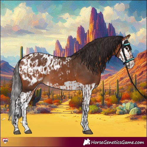 Horse Color:Bay Appaloosa  and Bay Splash Appaloosa 