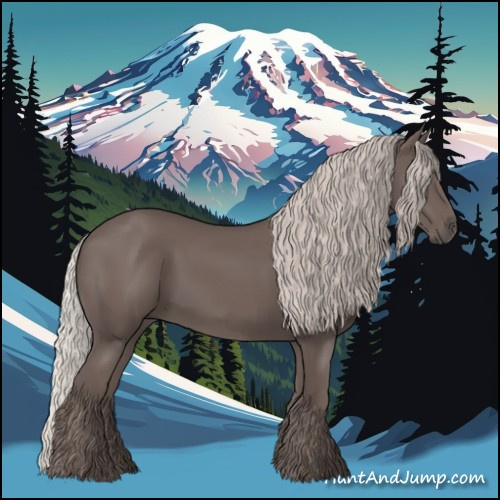 Horse Color:Silver Black 