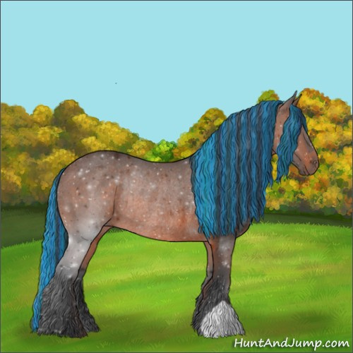 Horse Color:Painted Brown Rabicano 