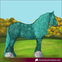 Horse Color:Watercolor Black Ice 