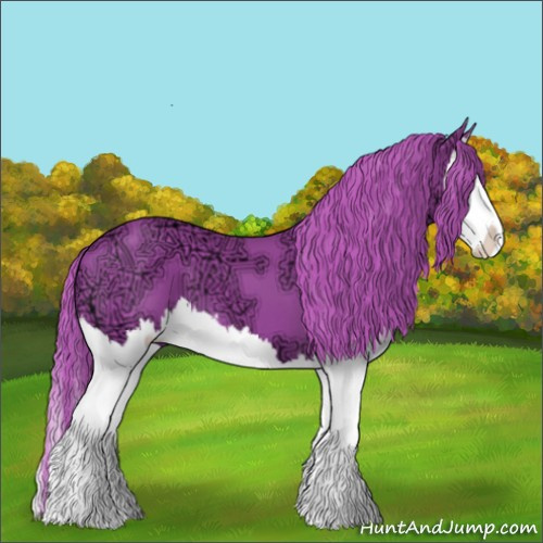 Horse Color:Watercolor Liver Chestnut Ice Splash 