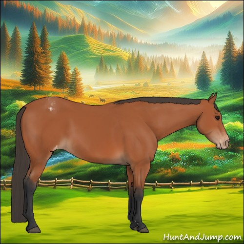 Horse Color:Bay Appaloosa 