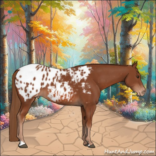 Horse Color:Chestnut Appaloosa 