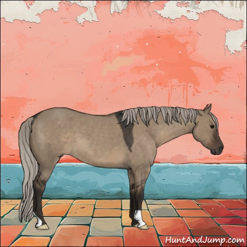 Horse Color:Gray Silver Grullo Roan 