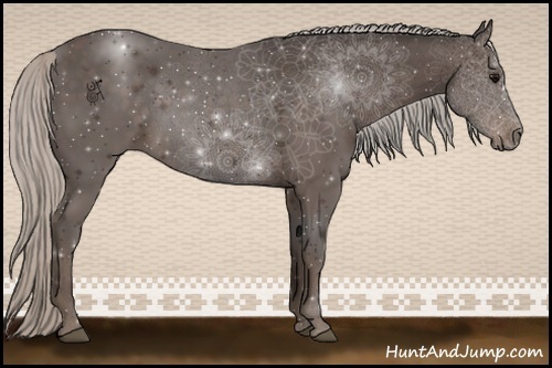 Horse Color:Silver Black 