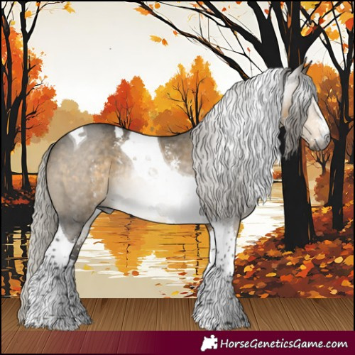 Horse Color:Gray Silver Buckskin Dun Sabino Tobiano Brindle 