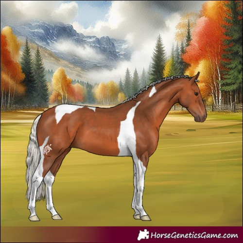 Horse Color:Silver Bay Tobiano 