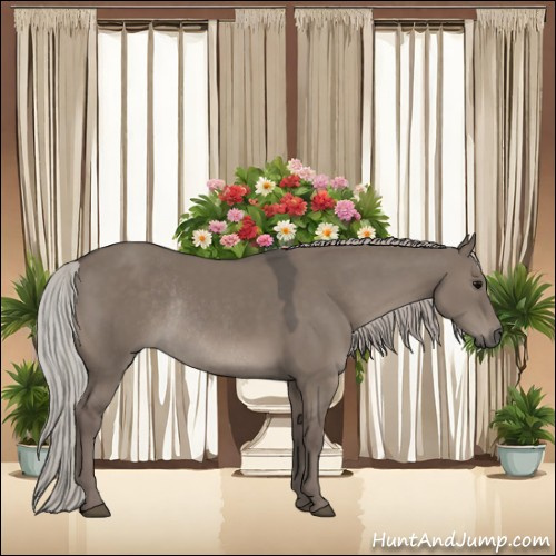 Horse Color:Silver Grullo Rabicano 