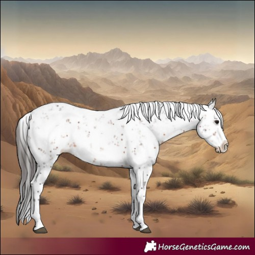 Horse Color:Brown Sabino Splash Rabicano 