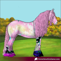 Horse Color:Watercolor White Spotted Liver Red Onyx Ice 