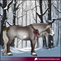 Horse Color:Gray Silver Black Frame 