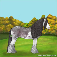 Horse Color:White Spotted Brown Ice Splash Varnish 