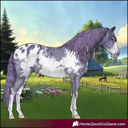 Horse Color:Watercolor Black Ice Sabino Frame Blanket