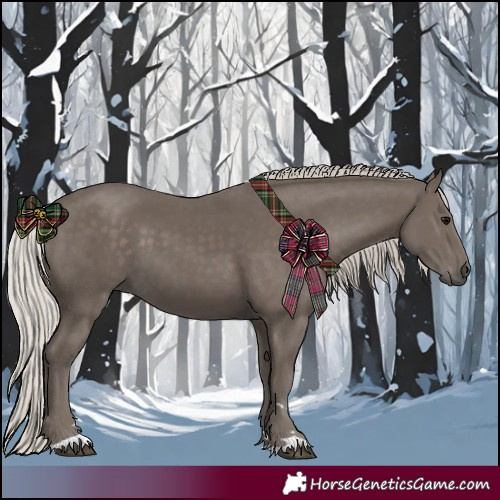 Horse Color:Silver Black 