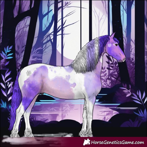 Horse Color:Watercolor Bay Tobiano 