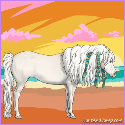 Horse Color:Cremello Splash 