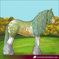 Horse Color:Painted Watercolor Chestnut Ice Tobiano