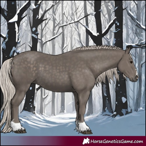 Horse Color:Silver Black 