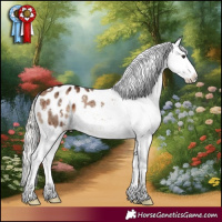 Horse Color:White Spotted Silver Brown Dun Sabino Appaloosa Brindle 