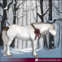 Horse Color:Silver Brown Roan Dun Splash Rabicano 
