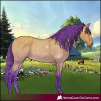 Horse Color:Watercolor Bay Dun 
