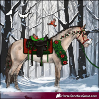 Horse Color:Bay Roan and Amber Champagne Roan