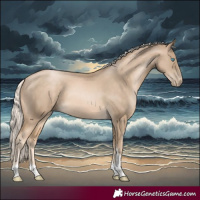 Horse Color:Chocolate Palomino Pearl Tobiano 