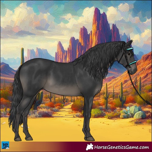 Horse Color:Black and Black