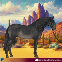 Horse Color:Black and Black