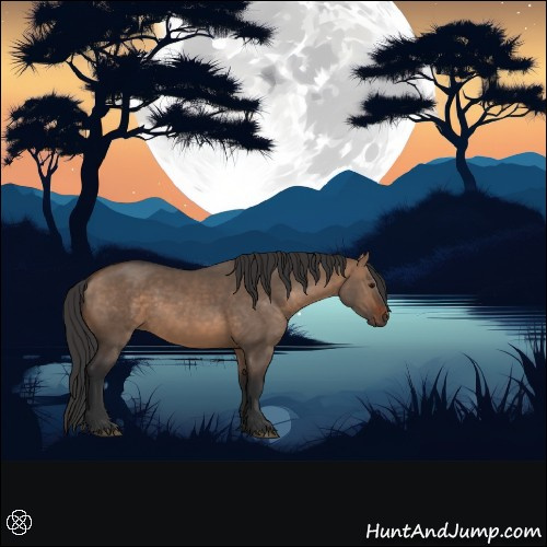 Horse Color:Brown Dun Rabicano
