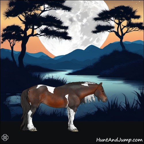Horse Color:Brown Tobiano 