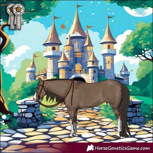 Horse Color:White Spotted Liver Red Dun 