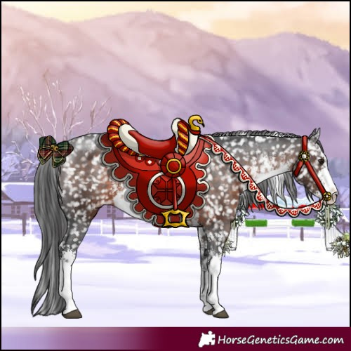 Horse Color:White Spotted Brown Mushroom Appaloosa 